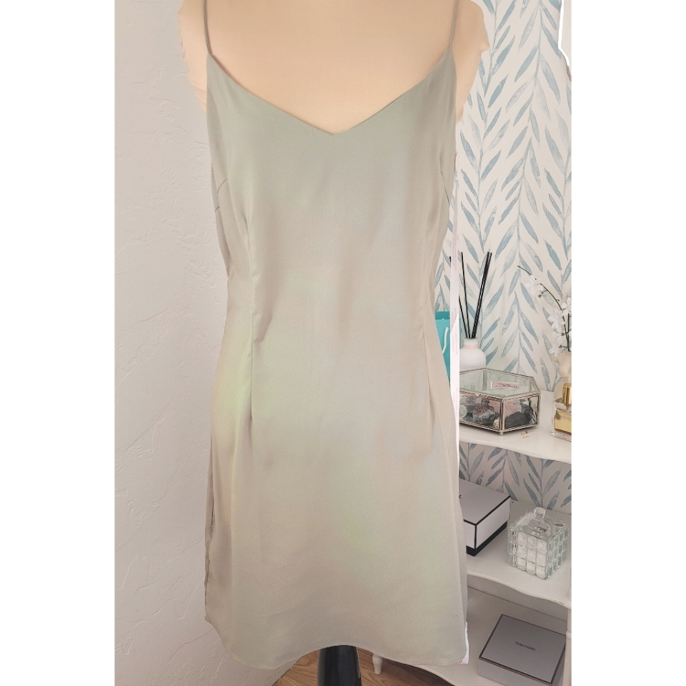 Missguided V Neck Cami Slip Dress